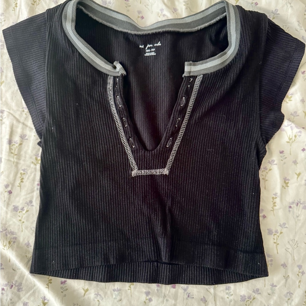 urban outfitters ribbed crop top